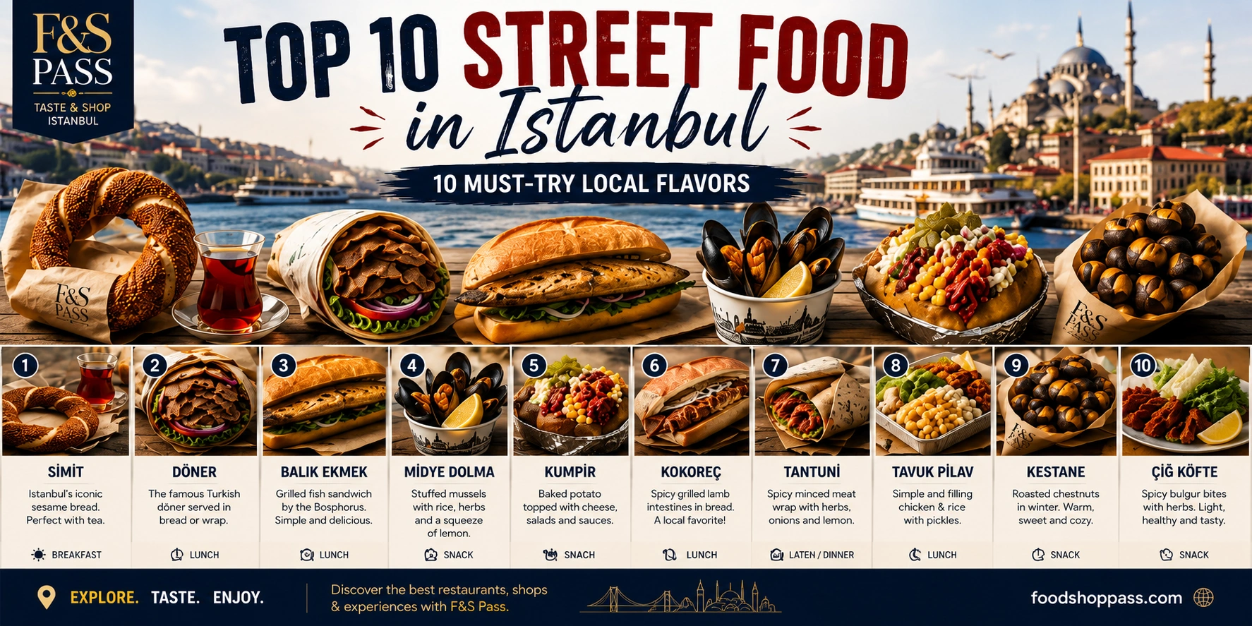 Top 10 Street Food Spots in Istanbul